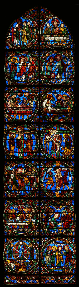 The Passion window (stained glass)