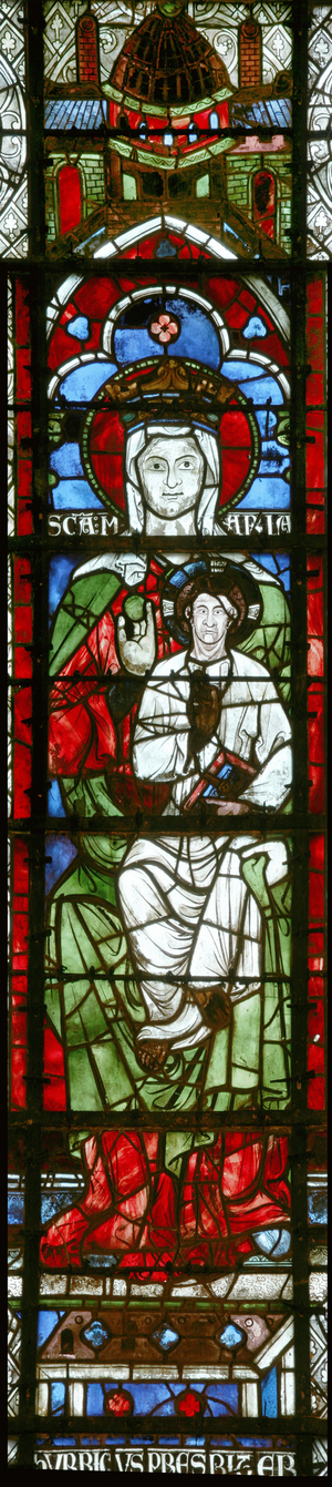 Window depicting the Virgin and Child (stained glass)