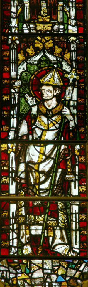 Window depicting a Pope (stained glass)