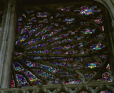North rose window (stained glass)