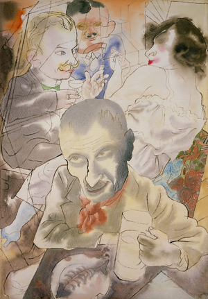 Restaurant Scene, c.1936 (w/c & ink on paper)