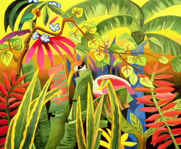 Ibis in the Grasses, 1998 (oil on panel)