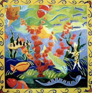 Red Coral (oil on panel)