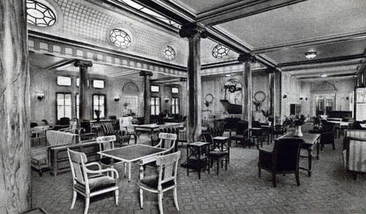 first class drawing room of the liner Paris - Compagnie generale transatlantique -