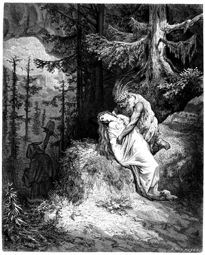 Illustration by Gustave Dore (1832-1883) for the novel by Francois Rene de Chateaubriand (1768-1848), Atala, edition Hachette 1863 -