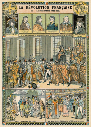 Image of The Directory, French Revolution, 1795-1799 (colour litho