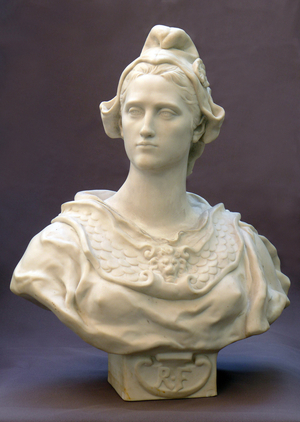La Marianne, or La Republique, Sevres, 1889 (marble)