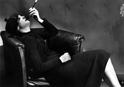 Portrait of Arletty (b/w photo)