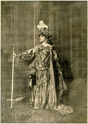 Sarah Bernhardt as Assuerus, 1905 (photo)