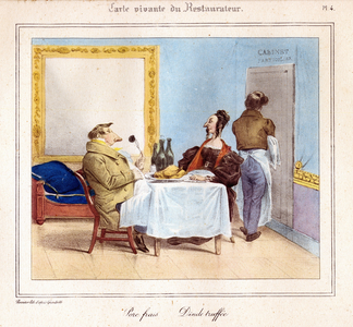 The Restaurateur's Living Card: Fresh pork & turkey truffee. 1831-32 (lithography)