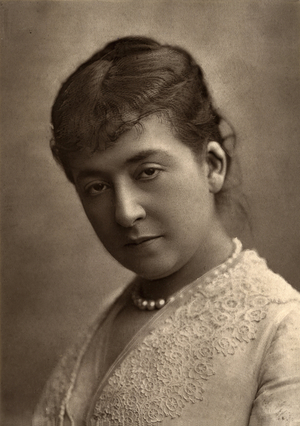 Portrait of Leonide Leblanc, actress cliche Benque 1881