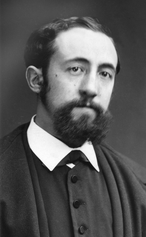 Portrait of novelist Jules Claretie (1840-1913) by photographer Etienne Carjat. Original print, fonds of the photographic workshop Roth & Cie.