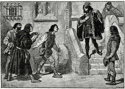 Saint Amedee the Blessed, Duke of Savoy (1435-1472) - fete of St Amedee on March 30 (Roman calendar) - Engraving, 19th century by Edward Zier -