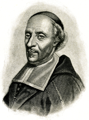 Francois de Laval de Montmorency, premier eveque de Quebec (1623-1708) engraving from Harper's Monthly Magazine, 1904 - first bishop of Quebec - Canada