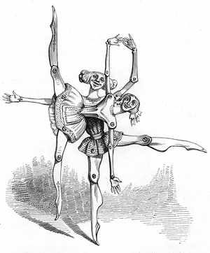 Illustration for the novel 'Un Autre Monde' by Henri Fournier, 1844 (engraving)