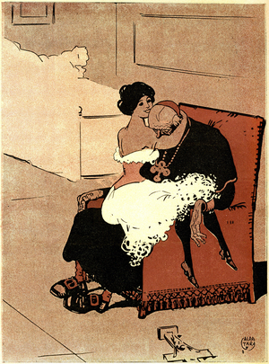 cartoon in 'L'assiette au Beurre' special Vatican (n°242 of November 18, 1905) (print)