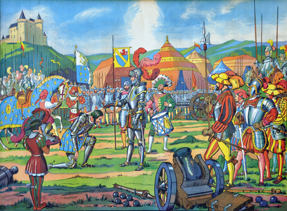 School board of “The House of Teachers””, 1950-1960: Bayard is a knight. Francois 1st to Marignan on the battlefield in 1515 -