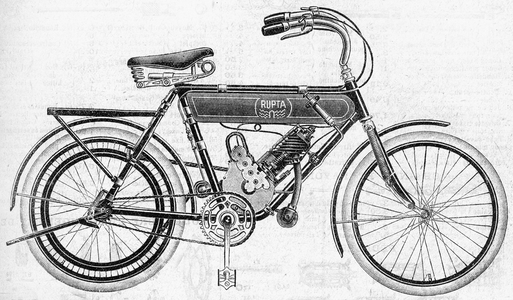 Motorcycle “Rupta” (engraving)