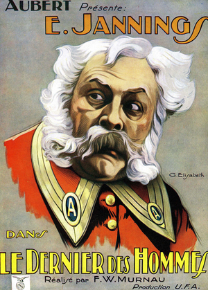 Poster of the film “The Last of Men”” by F.W. Murnau, starring Emil Jannings (1925).