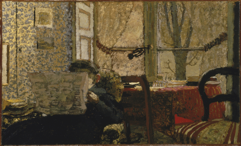 The Newspaper, c.1896-98 (oil on cardboard)