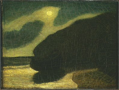 Moonlit Cove, c.1880-85 (oil on canvas)
