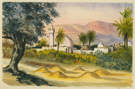 Desert town (w/c & pencil on paper)