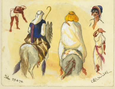 Jeba, 1872 (watercolour & pencil on paper)