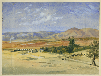 Ruined Acqueduct near Jenin (watercolour & pencil on paper)