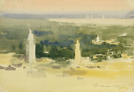 Damascus, 1897 (w/c on paper)