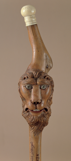 Presentation cane, c.1838 (wood with ivory handle)