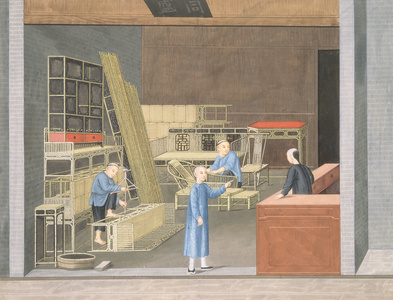 Bamboo Furniture Shop (gouache and w/c on paper)