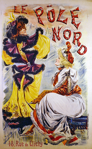 The North Pole (colour litho)