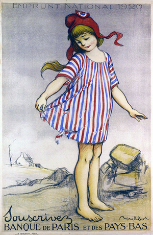 Poster advertising the National Loan 1920, Banque de Paris et des Pays-Bas (colour litho)
