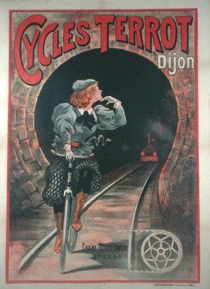 Poster advertising the 'Terrot' Cycles, in Dijon, 1900-01 (colour litho)