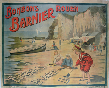 Poster advertising 'Barnier' sweets (colour litho)