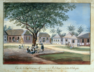 Missionary Buildings, St. Johns, Antigua (w/c and gouache) (see also 166262)
