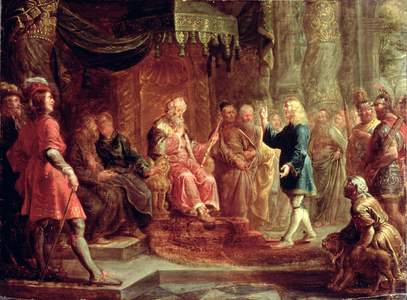 Daniel Interprets Nebuchadnezzar's First Dream (oil on panel)