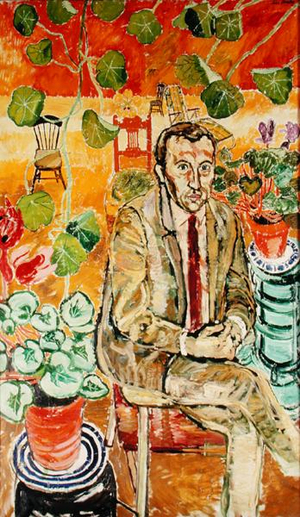 Sir David Frost (oil on canvas)
