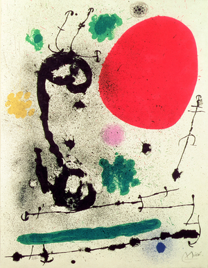 The Migrating Bird, 1970 (colour lithograph)