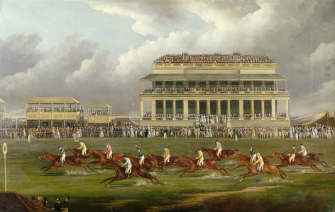 The Finish of the Epsom Derby in 1822