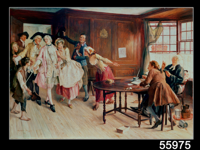 Marriage in Fleet Street, 1898 (oil on canvas)