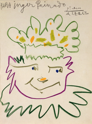 The Smiling Child, 1963 (chalk on paper)