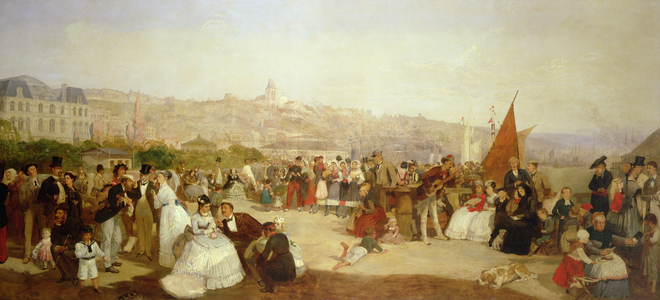 A Day at Boulogne, 1870 (oil on canvas)