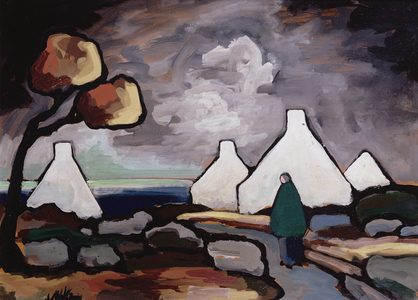 Country Road (oil on board)