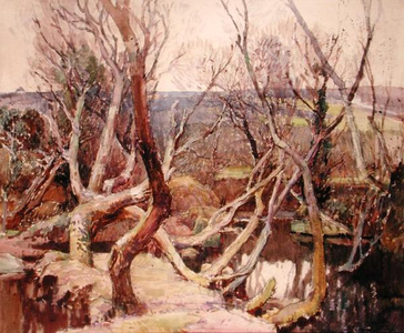 Willow Pool (w/c on paper)