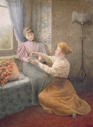 The Cat's Cradle, 1900 (w/c and bodycolour on paper)