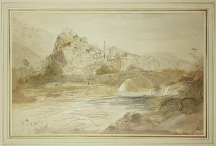 Corte, 5.30 am, 20th May, 1868 (pen & ink and w/c on paper)