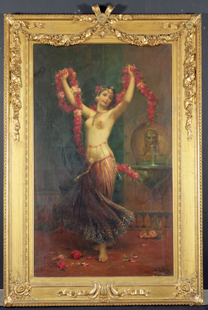 The Harem Dancer (oil on canvas)