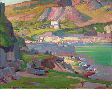 T35227 Lamorna Cove, Cornwall, 1939 (oil on board)