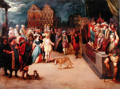 The Judgement of Zaleucus (oil on copper)